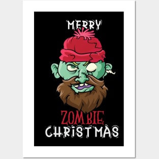 Merry Zombie Christmas Posters and Art